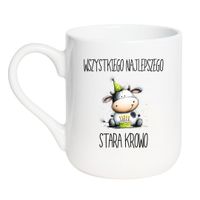 KUBEK "WSZYSTKIEGO NAJLEPSZEGO STARA KROWO" Wzór - Elegant Coffee 330 ml