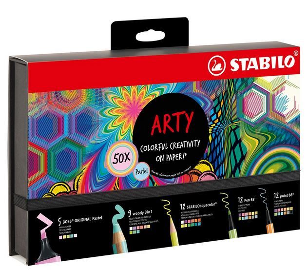 ZESTAW STABILO ARTY PASTEL 50 SZT zdjęcie 1