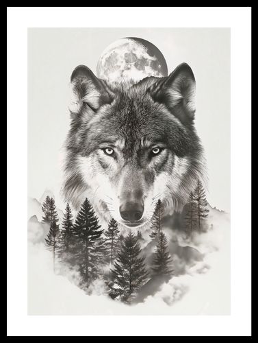 Plakat 29,7x42cm Wilczy Duch Lasu na Arena.pl