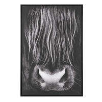 Obraz na płótnie w ramie 63 x 93 cm czarny GALEATA