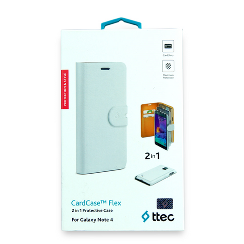 TTEC CardCase Flex Etui Samsung Galaxy Note 4 białe (2KLYK28B) na Arena.pl