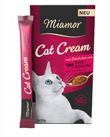 miamor cat snack pasta z wołowiną i warzywami dla kota 5x15 g.