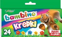 KREDKI ŚWIECOWE 24 KOLORÓW BAMBINO 5903235000218