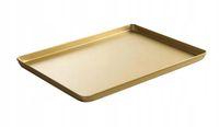 Taca cukiernicza ekspozycyjna do ciasta 30x20cm - złota