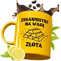 Złoty Kubek Premium Dla Zegarmistrza Prezent Z Nadrukiem Ze Zdjęciem