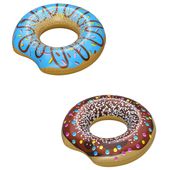 Duże Kółko Do Pływania Dla Dzieci Donut Niebieski Bestway 107Cm Winyl