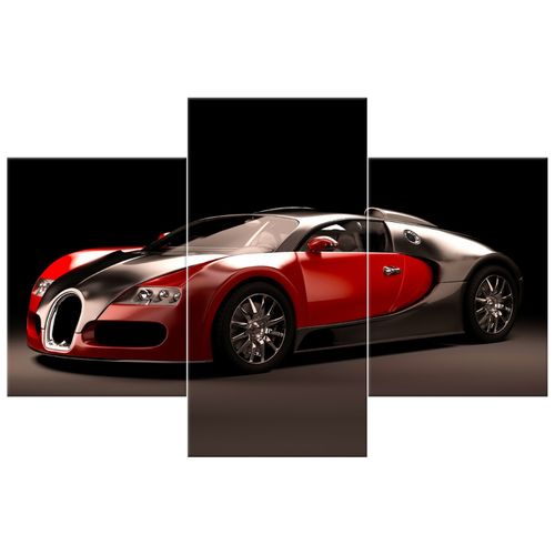Obraz Drukowany 90X60 Czerwone Bugatti Veyron na Arena.pl