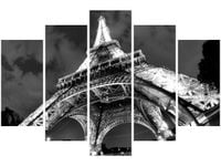 100CM 150CM OBRAZ 5 ELEM WIDOK NOCNY WIEŻY EIFFLA ŚCIENNY