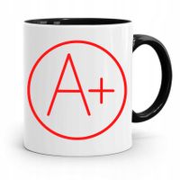 Kubek Czarny Prezent Dzień Nauczyciela A+! Z Nadrukiem Ze Zdjęciem