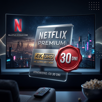 NETFLIKS 30 DNI POLSKIE KONTO PREMIUM! 4K UHD Najwyższy plan premium!