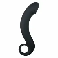easytoys czarny model prostatyczny z silikonu - anatomicznie wyprofilowany