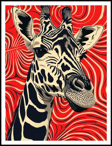 Plakat 75x100cm Wzrok Żyrafy na Arena.pl