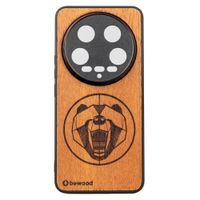 drewniane etui bewood do xiaomi 14 ultra niedźwiedź merbau