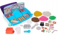 Piasek kinetyczny plastyczny Kinetic Sand Zestaw Walizka Restauracja