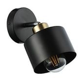 KINKIET LED ELZA LVT 35W CZARNY MIEDZIANY REGULACJA IP20 STAL