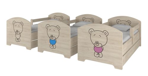 Łóżko dziecięce OSKAR BABY BOO 140x70 szuflada GRAWER WZORY!! na Arena.pl