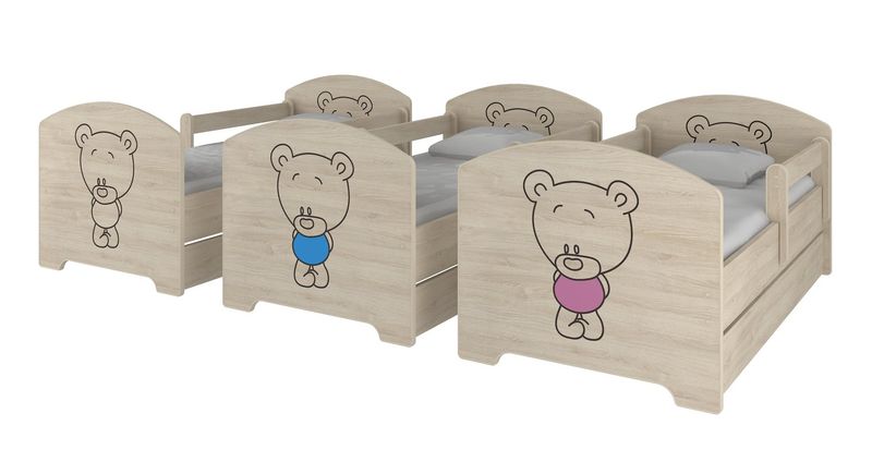 Łóżko dziecięce OSKAR BABY BOO 140x70 szuflada GRAWER WZORY!! zdjęcie 2