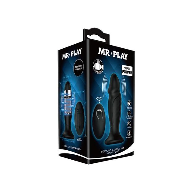 Mr Play - Powerfull Vibrating Anal Plug zdjęcie 8