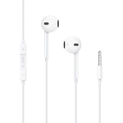 tech-protect ultraboost mini jack earphone core white na Arena.pl