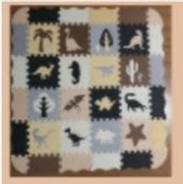 Puzzle piankowe mata / kojec 36el. dinozaury 143cm x 143cm x1cm