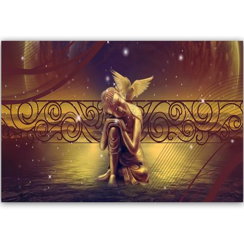 Deco Panel, Budda z ptakiem 5 90x60 na Arena.pl