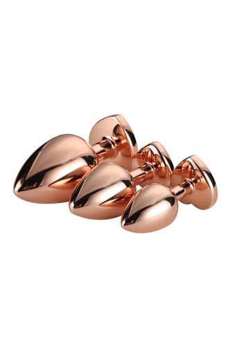 GLEAMING LOVE ROSE GOLD PLUG SET na Arena.pl