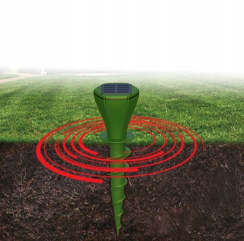 ODSTRASZACZ NA KRETY NORNICE WĘŻE ODSTRASZACZ KRETÓW NORNIC SOLARNY (2 na Arena.pl