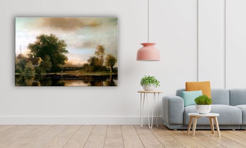 OBRAZ NA PŁÓTNIE 110 Wieś 40x30cm na Arena.pl
