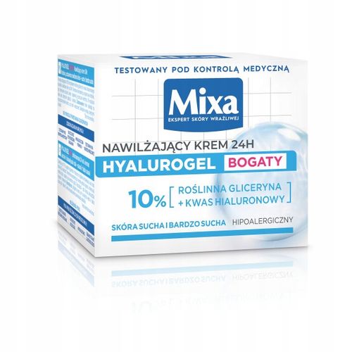 Nawilżający Krem Do Twarzy Mixa Hyalurogel Z Kwasem Hialuronowym 50ml na Arena.pl