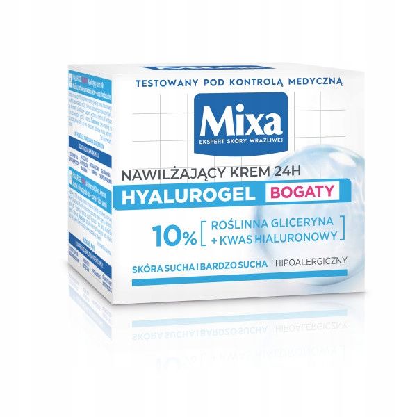 Nawilżający Krem Do Twarzy Mixa Hyalurogel Z Kwasem Hialuronowym 50ml zdjęcie 2