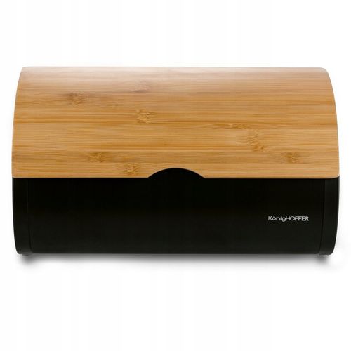 CHLEBAK ZESTAW Z POJEMNIKAMI NOWOCZESNY KAWA CUKIER HERBATA CZARNY na Arena.pl