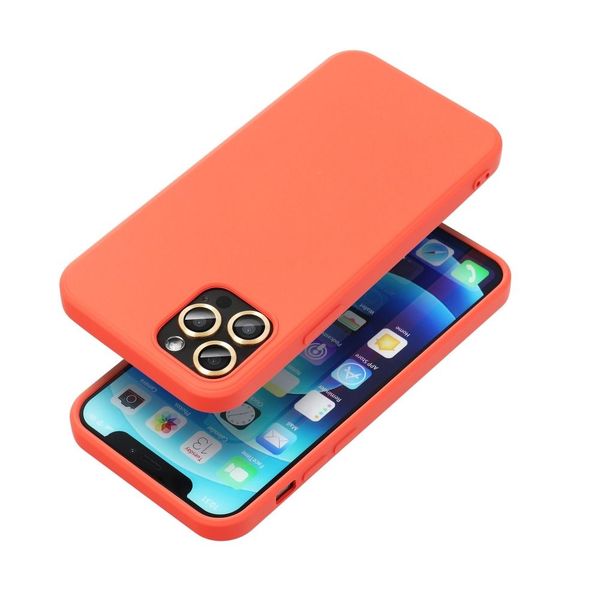 Futerał SILICONE do IPHONE 12 / 12 Pro brzoskwiniowy zdjęcie 1
