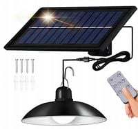 LAMPA WISZĄCA SOLARNA LED ŻYRANDOL OGRODOWA ZEWNĘTRZNA + Czujnik Zmierzchu