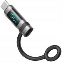 mcdodo adapter przejściówka usb-c usb typ c szybkie ładowanie 240w miernik
