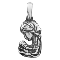 SREBRNY MEDALIK MATKA BOSKA Z DZIECIĄTKIEM SREBRO PRÓBY 925 GRAWER GRATIS!