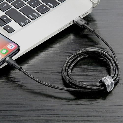 kabel lightning usb baseus cafule 2,4a 1m (szaro-czarny) na Arena.pl