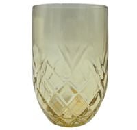 Szklanka ozdobna dekoracyjna szklana 250 ml żółta