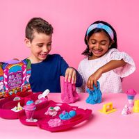 PIASEK KINETYCZNY LODZIARNIA LODY KINETIC SAND DUŻY ZESTAW W WALIZCE