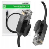 kabel sieciowy ugreen nw122 ethernet rj45, cat.6a, utp, 3m (czarny)