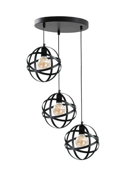 Lampa wisząca 3xE27 POLA BLACK zdjęcie 1