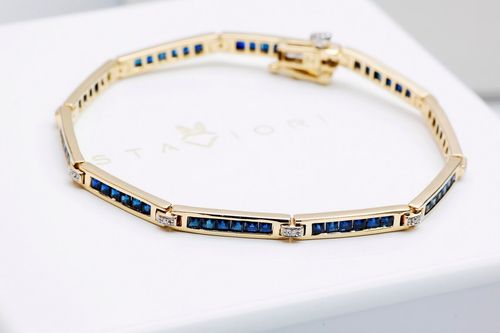 Złota bransoleta BZD4585 - Diament na Arena.pl