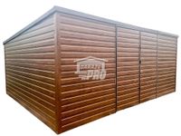 Domek ogrodowy Garaż  6x4m  Brama + okno drewnopodobny GP125