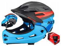 KASK ROWEROWY KELLYS SPROUT NIEBIESKI ZE SZCZĘKĄ DZIECIĘCY XS / 47-52 CM
