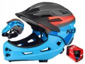 KASK ROWEROWY KELLYS SPROUT NIEBIESKI ZE SZCZĘKĄ DZIECIĘCY XS / 47-52 CM