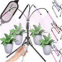Lampa do Uprawy Wzrostu Roślin Panel LED Oświetlenie Statyw Timer Pilot