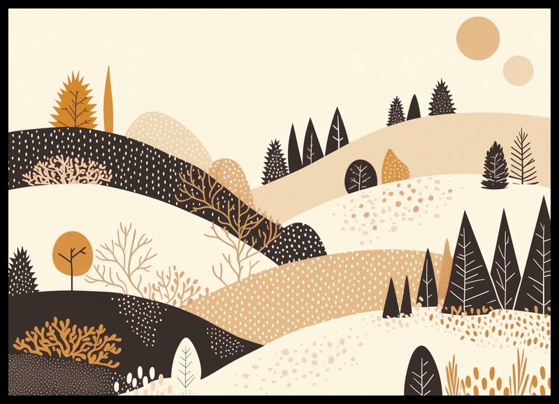 Plakat 70x50cm Jesień w Wzgórzach zdjęcie 2