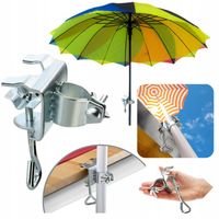 UCHWYT NA PARASOL BALKONOWY 19-32MM STOJAK NA BALKON METALOWY SOLIDNY