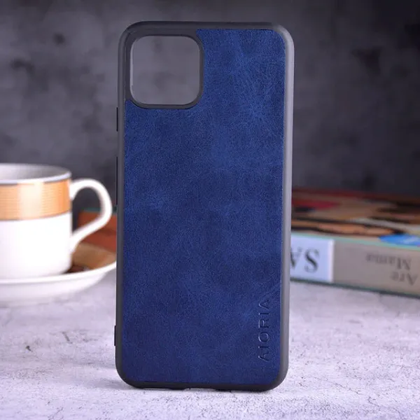 Etui AIORIA Vintage LEATHER do Google Pixel 4 niebieski zdjęcie 1
