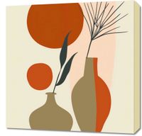 Obraz 60x60cm Wazy w Czerwieni