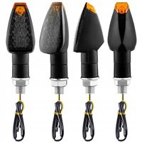 4x KIERUNKOWSKAZY MOTOCYKLOWE QUADA HOMOLOGACJA 12 V CZARNE DYMIONE 14 LED